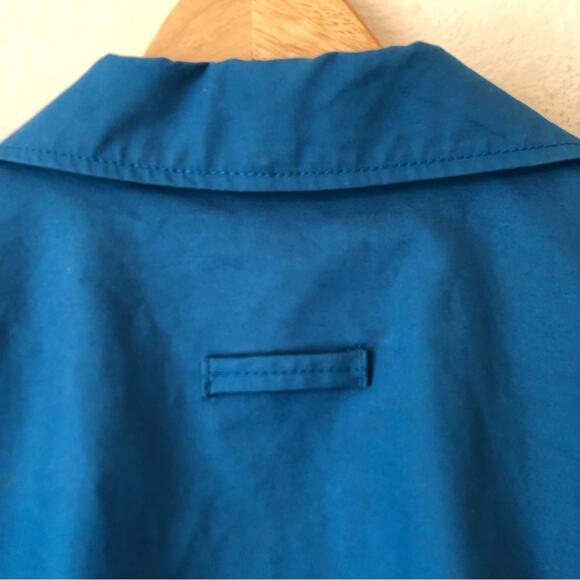 Old Navy Jacket Women’s Size Medium Blue Waterproof Rain Pea Coat Outerwear - Picture 5 of 13